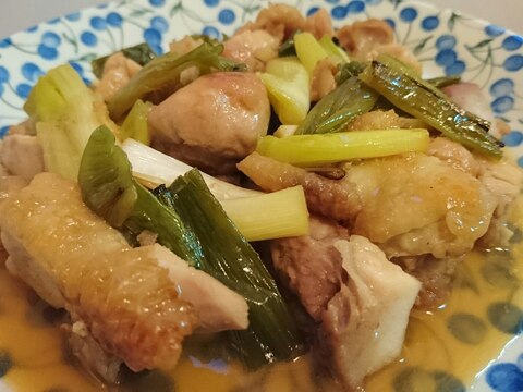 甘酢チキンの長ネギ和え